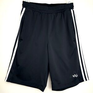 🔹Adidas Climalite Men's Classic Black Shorts with White Stripes